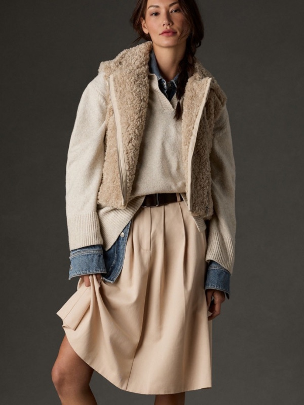 Anthropologie Teddy Textured Vest